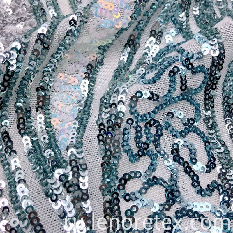 Sequin Mesh Embroidery Fabric